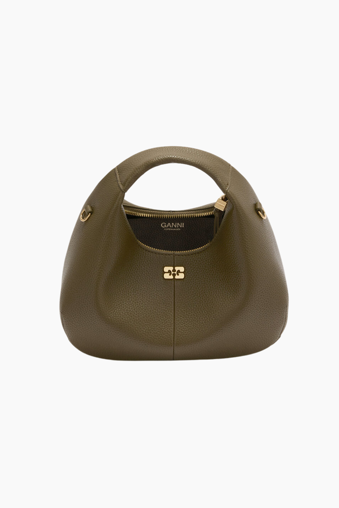 Hobo Mini Grained C1040003 - Military Olive - GANNI