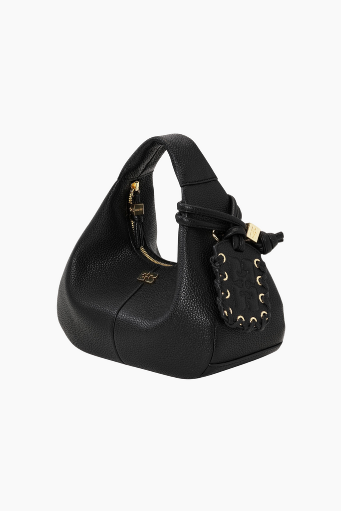 Hobo Mini Grained A6976 - Black - GANNI