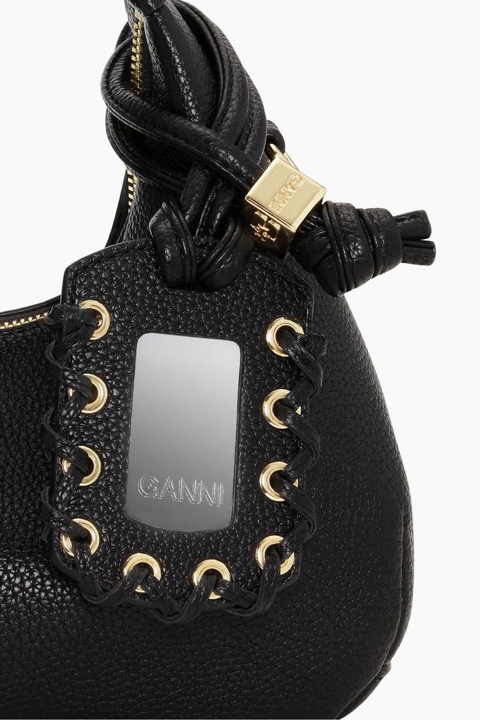 Hobo Mini Grained A6976 - Black - GANNI