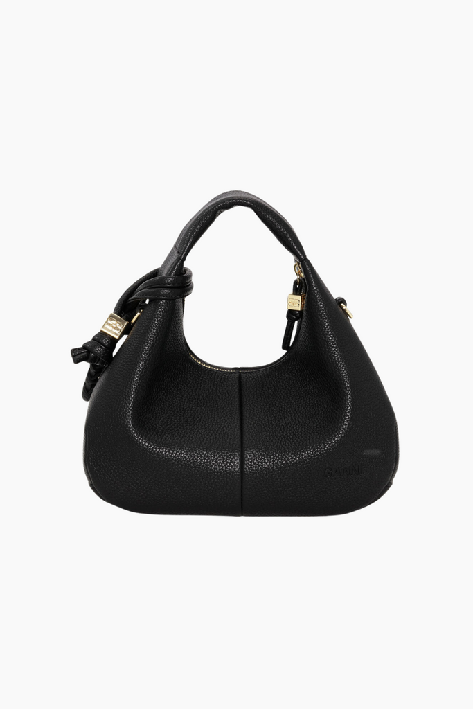 Hobo Mini Grained A6976 - Black - GANNI