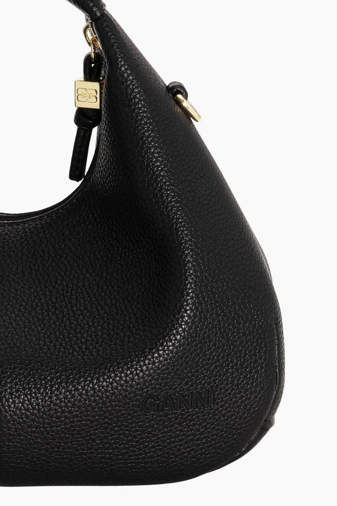 Hobo Mini Grained A6976 - Black - GANNI