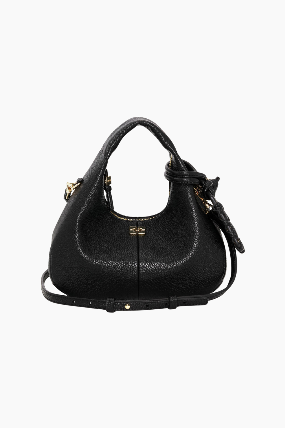 Hobo Mini Grained A6976 - Black - GANNI