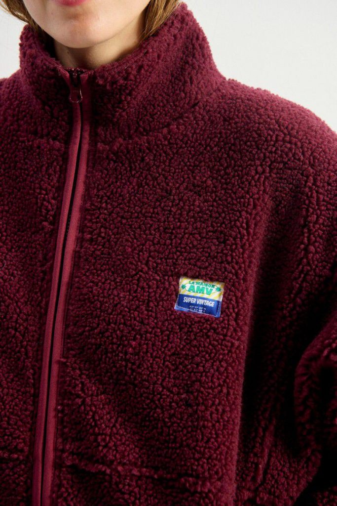 Hoktown Jacket - Burgundy Melange - American Vintage
