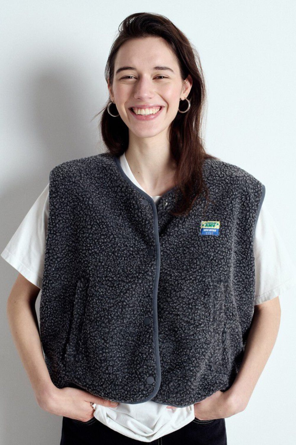 Hoktown Vest - Charcoal Melange - American Vintage