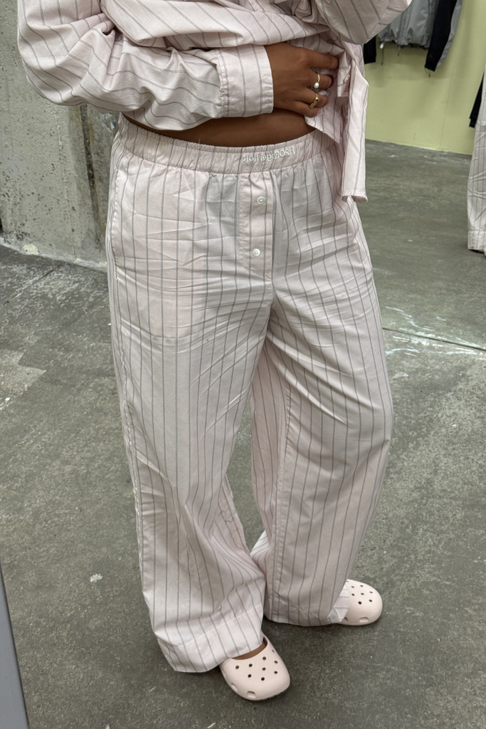 Holiday Pants - Dusty Rose Stripe - H2O Fagerholt
