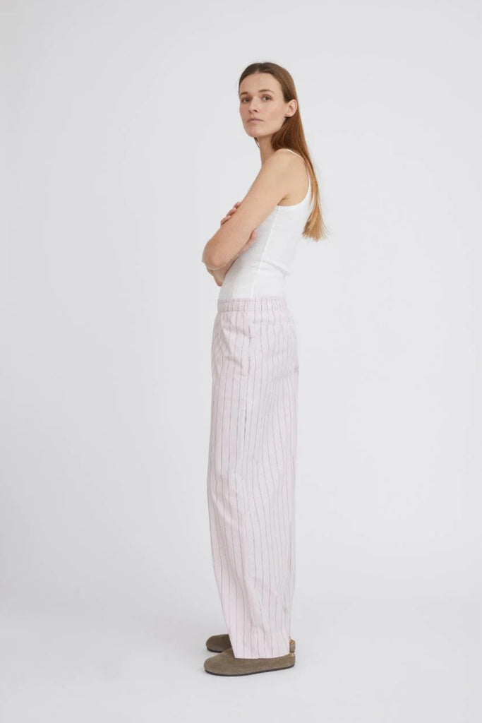 Holiday Pants - Dusty Rose Stripe - H2O Fagerholt
