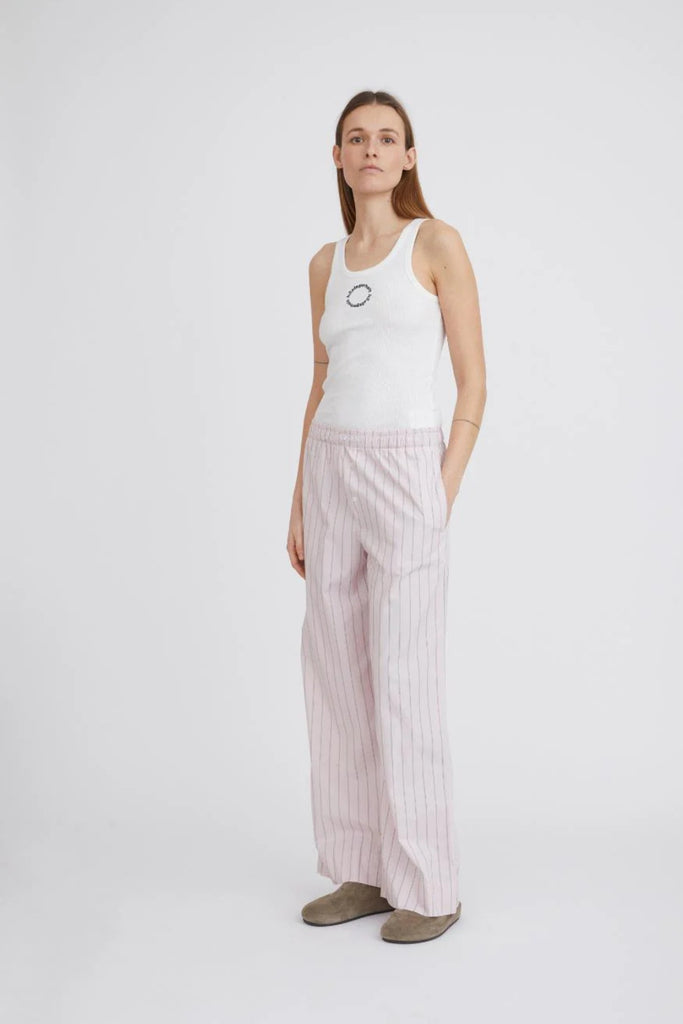 Holiday Pants - Dusty Rose Stripe - H2O Fagerholt