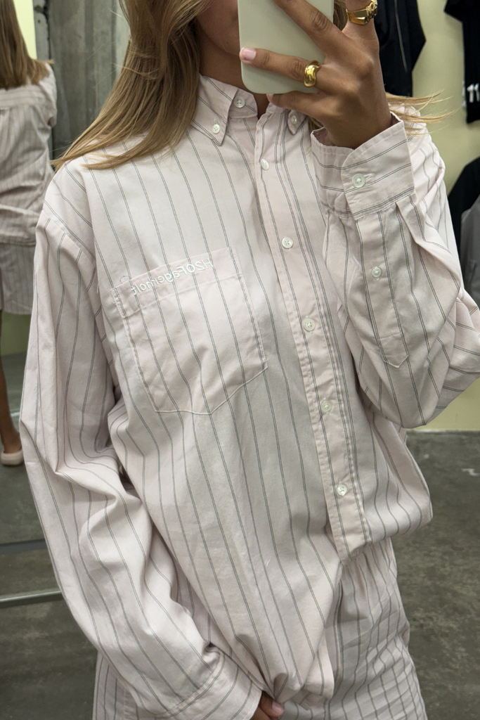 Holiday Shirt - Dusty Rose Stripe - H2O Fagerholt