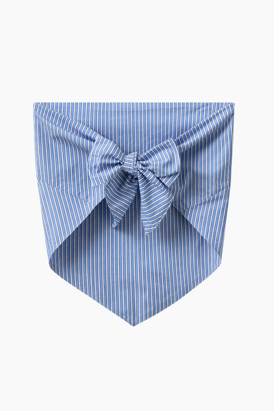 Holiday Wrap Top - Blue Stripe - H2O Fagerholt