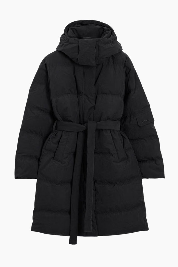 Steilia Brushed Down Coat - Black - Holzweiler