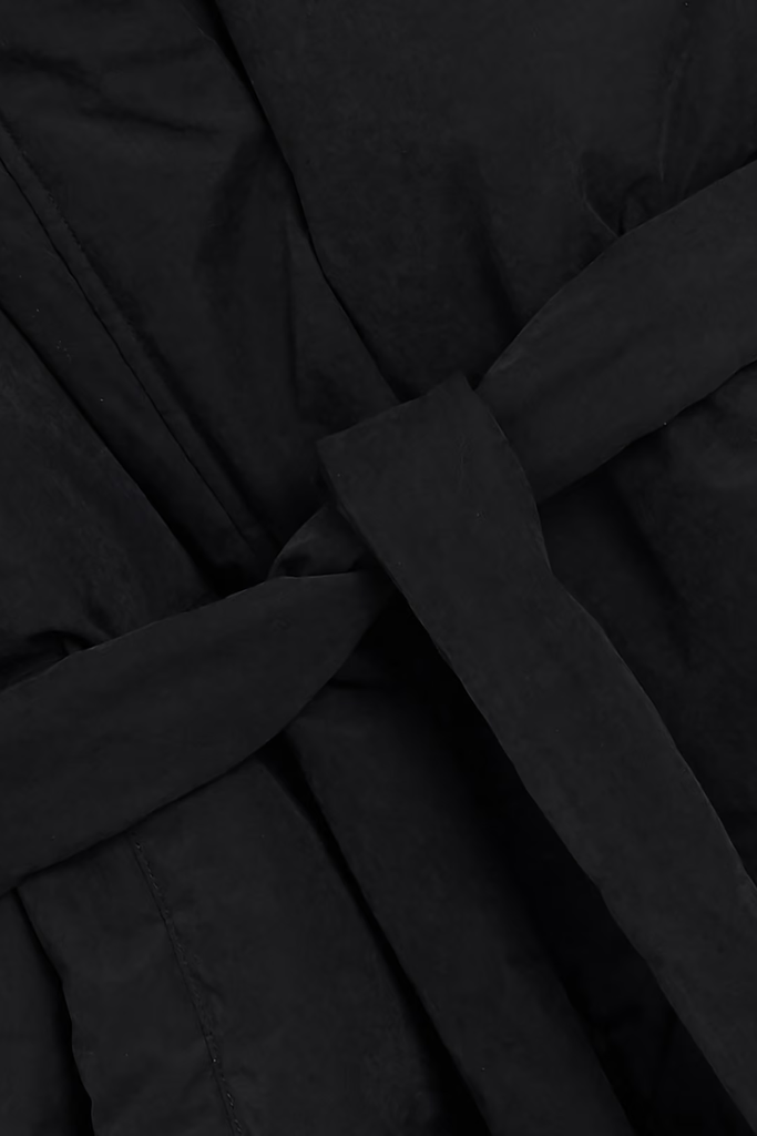 Steilia Brushed Down Coat - Black - Holzweiler