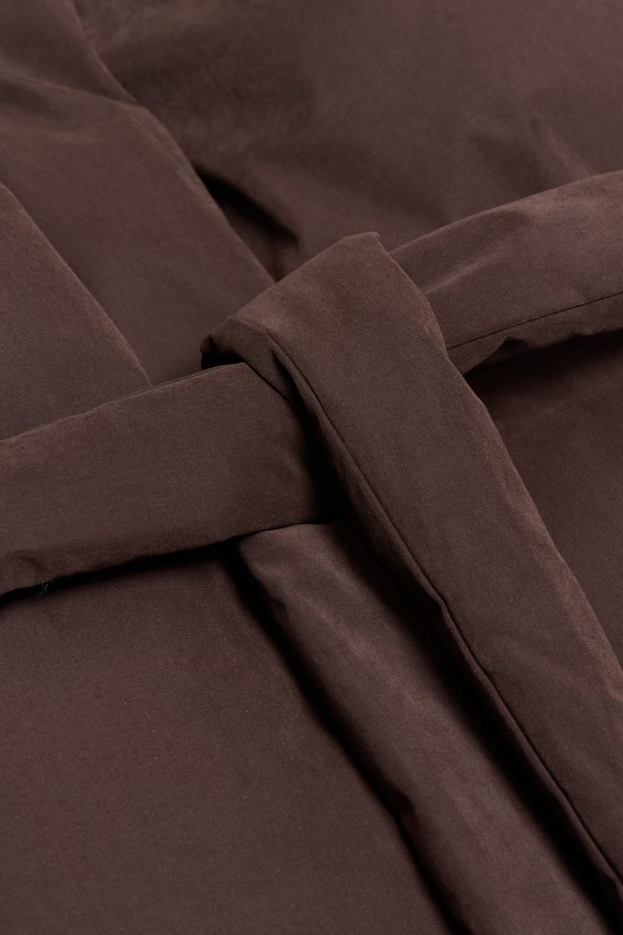 Steilia Brushed Down Jacket - Dk Brown - Holzweiler