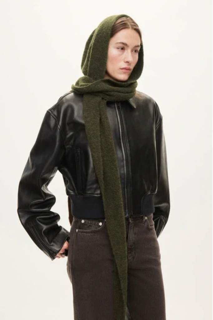 Hood Scarf - Dark Army - Oval Square