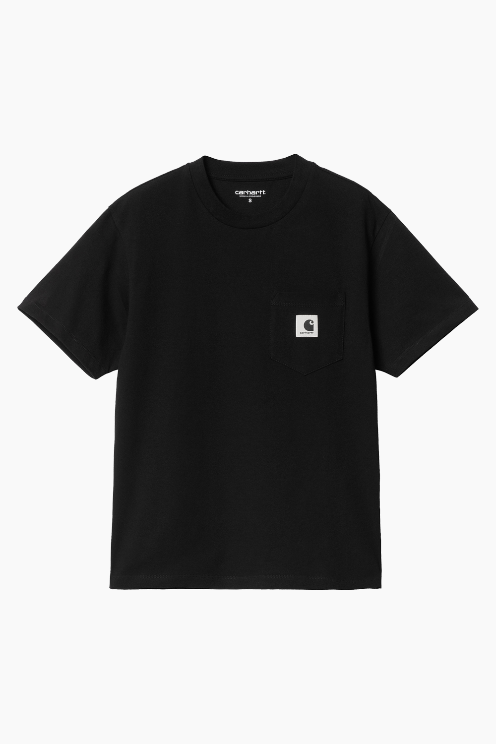 I032215 W' S/S Pocket T-shirt - Black - Carhartt WIP
