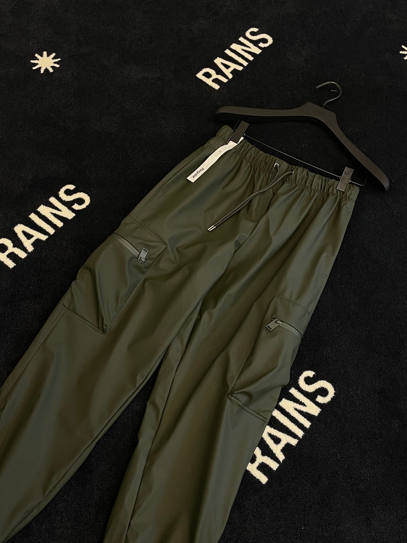 Cargo Rain Pants Regular W3 - Green - Rains