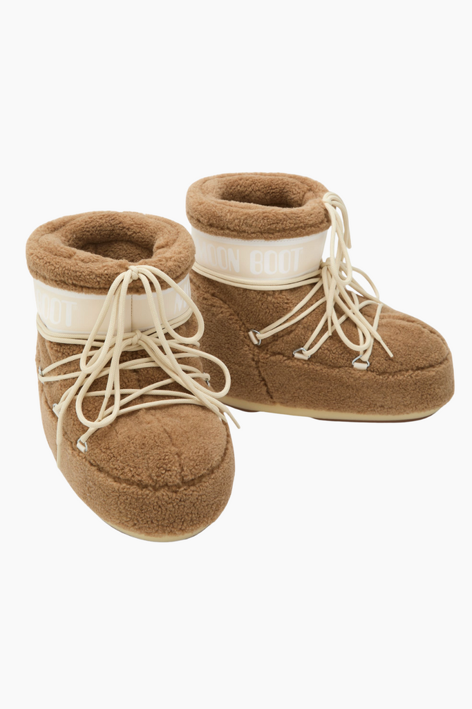 Icon Low Fleece Boots - Camel - Moon Boot