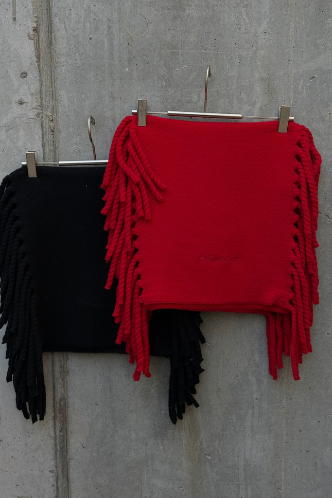 Idro Tassel Scarf - Red - Holzweiler