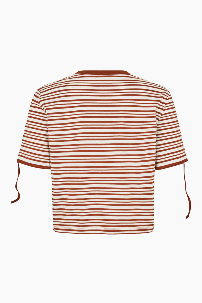 Janet T-shirt - Caramel Brown Stripe - Baum und Pferdgarten