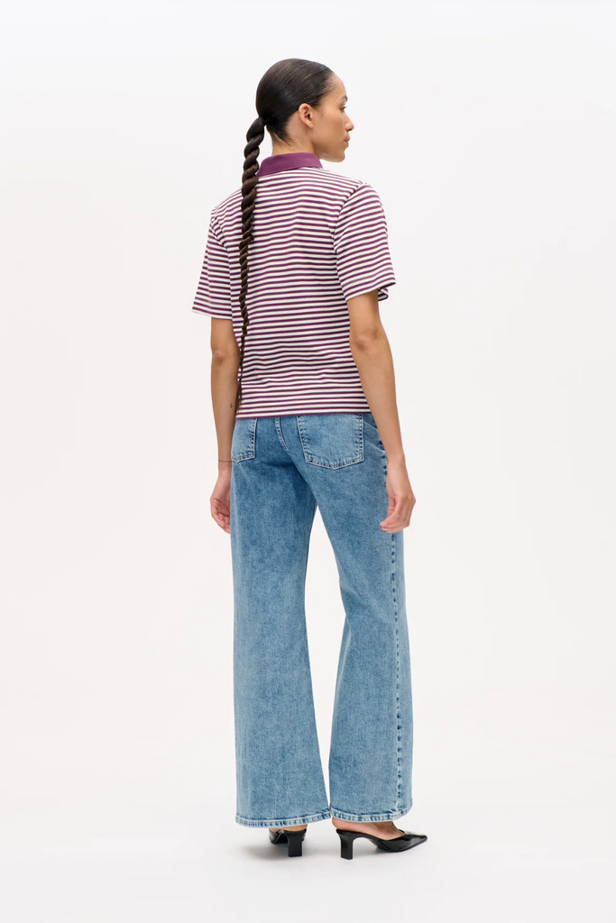 Jeanetta Top - Italian Plum Stripe - Baum und Pferdgarten