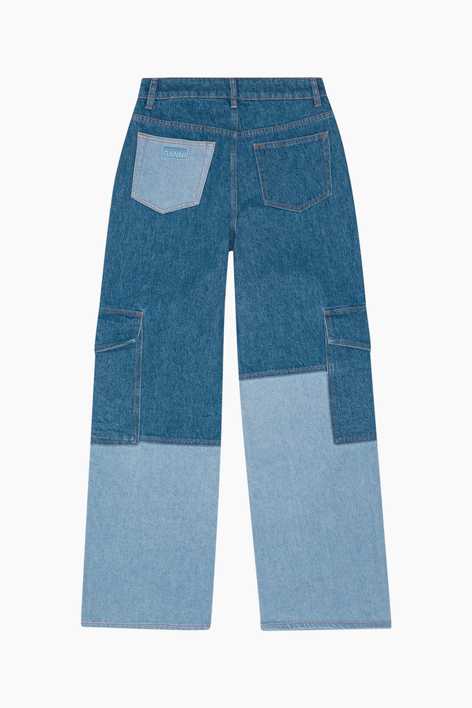 Cutline Denim Angi Jeans J1398 - Mid Blue Vintage - GANNI