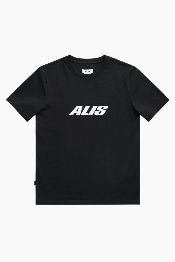 Jeron Essential T-shirt w/ Chest Logo - Solid Black - ALIS