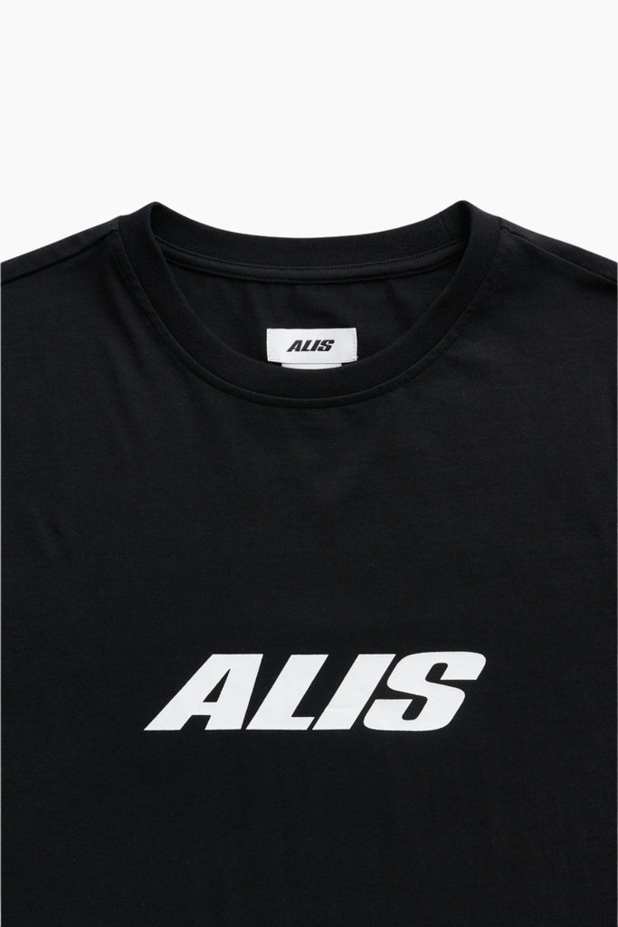 Jeron Essential T-shirt w/ Chest Logo - Solid Black - ALIS