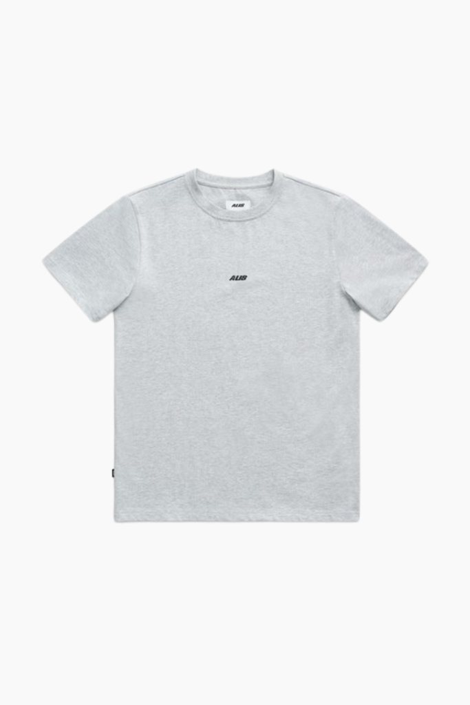 Jeron Essential T-shirt w/Logo - Grey Melange - ALIS