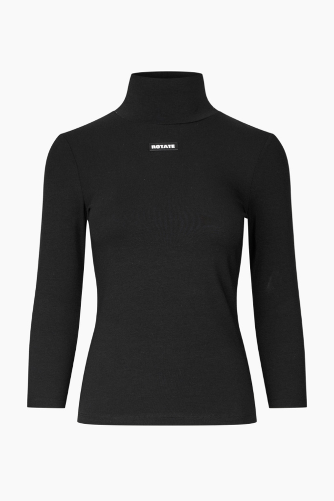 Jersey 3/4 Turtleneck - Black - Rotate