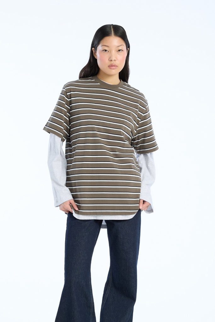 Jersey Oversized T-Shirt - Tarmac Comb. - Rotate