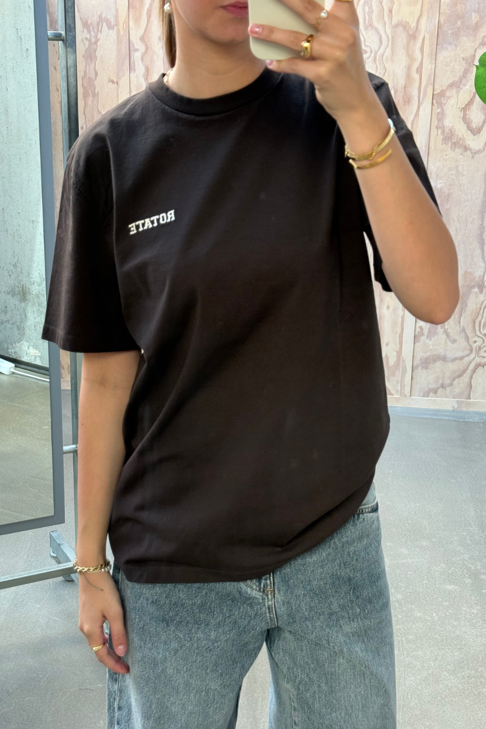 Jersey Oversized T-shirt - Molé - Rotate