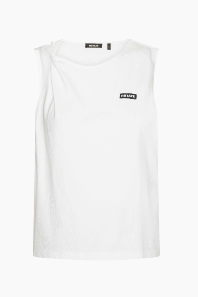 Jersey Tank Top - Bright White - Rotate