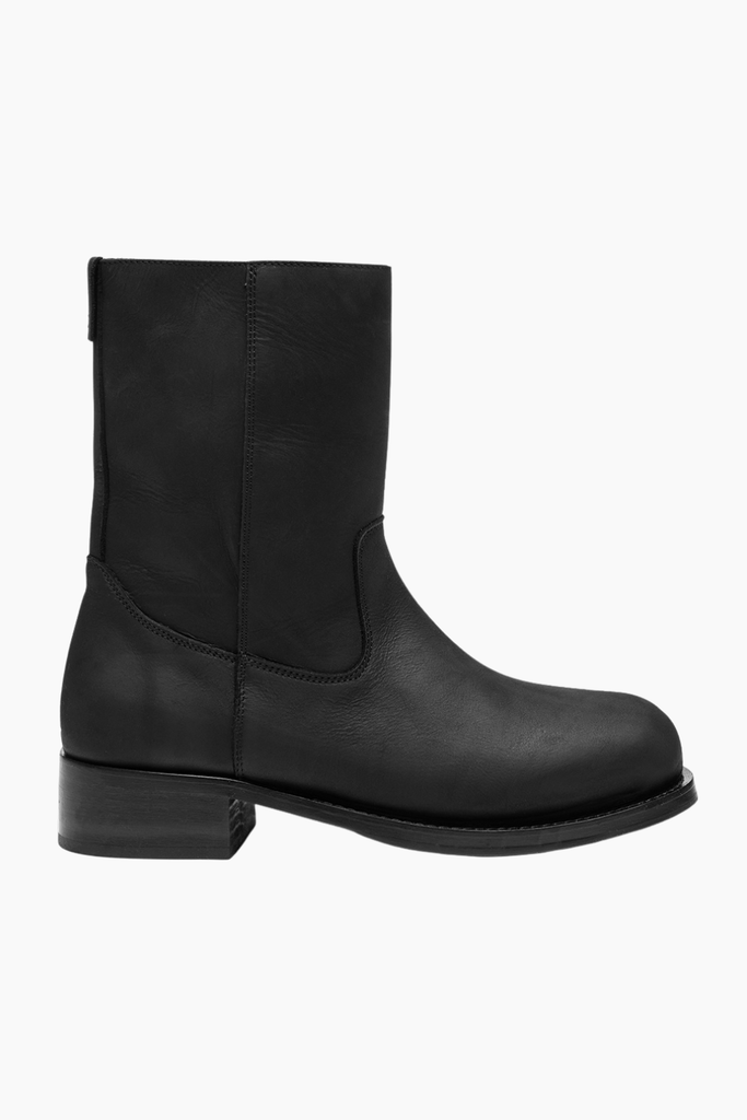 Jessie Boot - Black Crazy Horse Leather - Playboy
