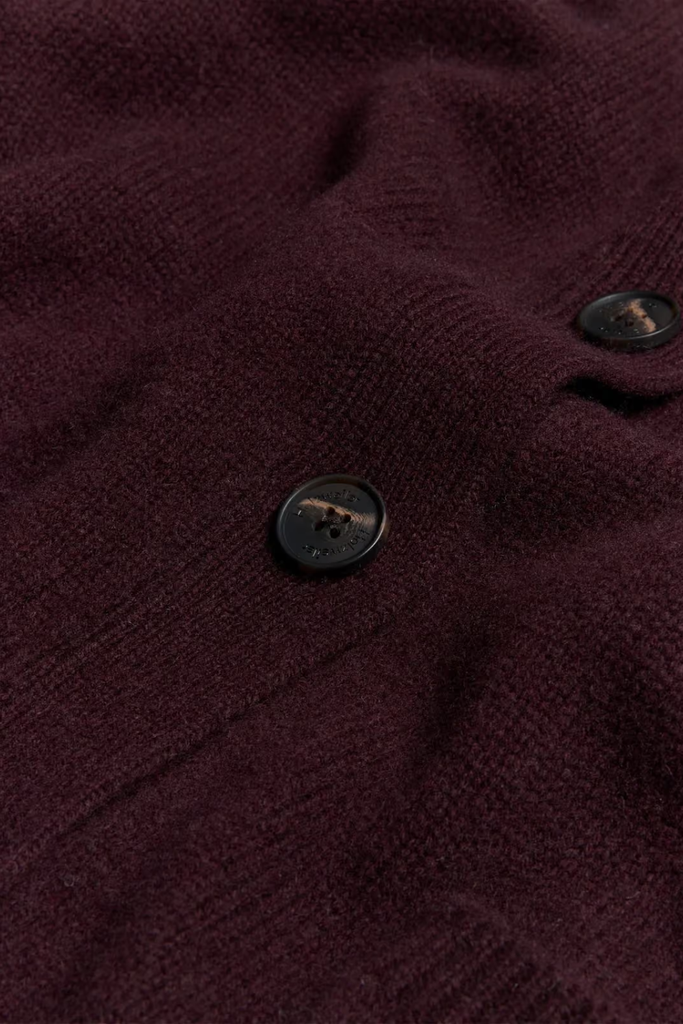 Julia Wide Cardigan - Burgundy - Holzweiler