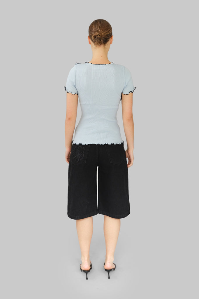 Kaia Seamless Top - Baby Blue - OpéraSPORT