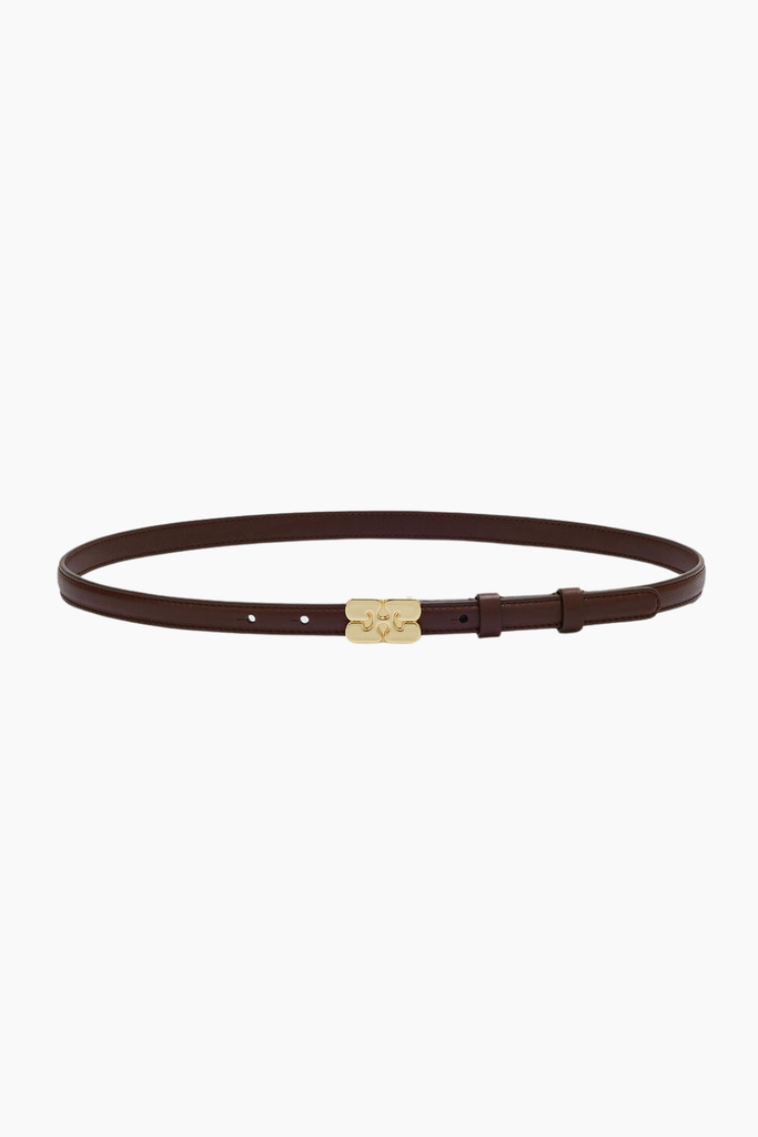 Kat Belt Small B3040001 - Chicory Coffee - GANNI
