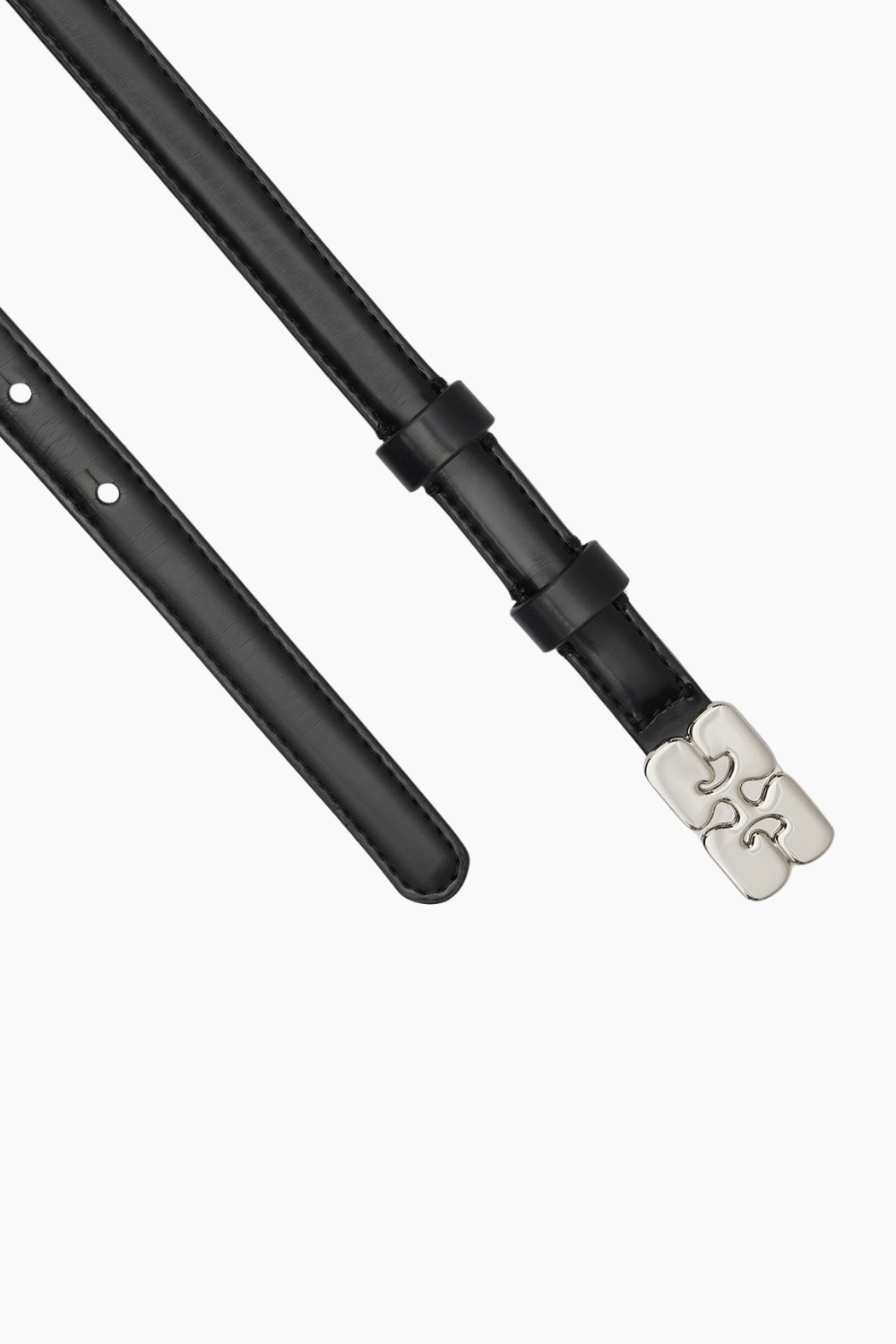 Kat Belt Small Patent A7112 - Black - GANNI