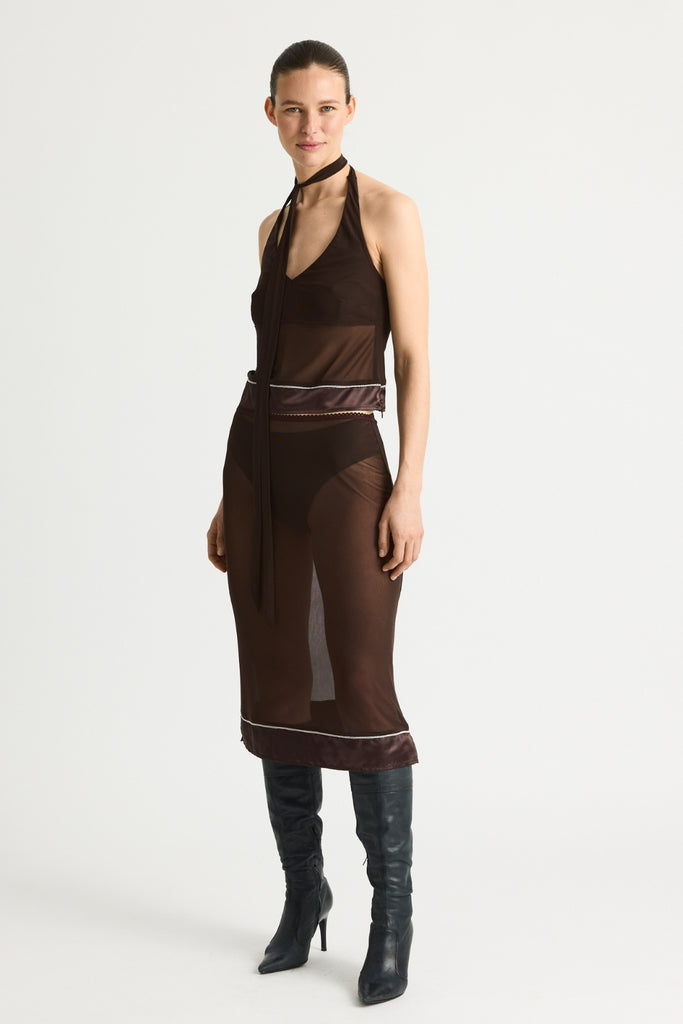 KendraRS Skirt - Dark Brown - Résumé