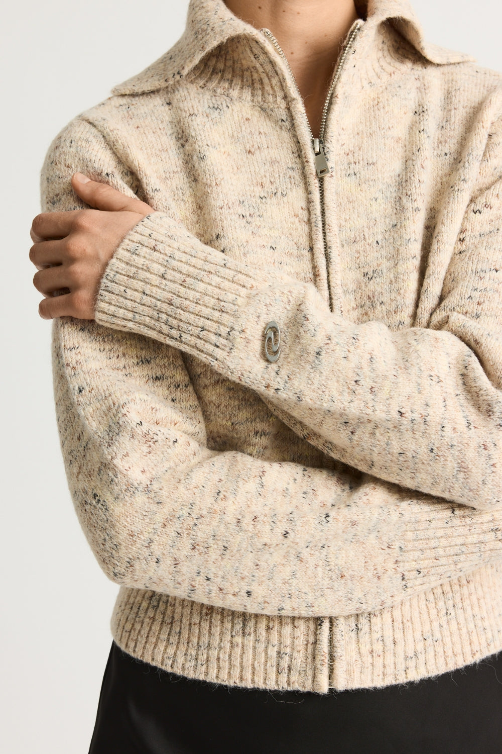 KiannaRS Knit Zip - Creme - Résumé