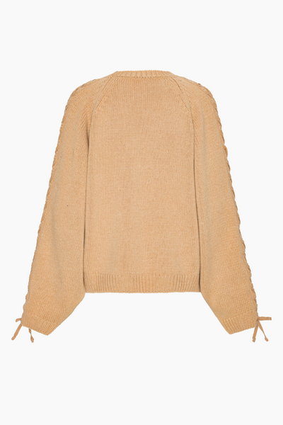 Knit Lacing Jumper - Nougat - Rotate