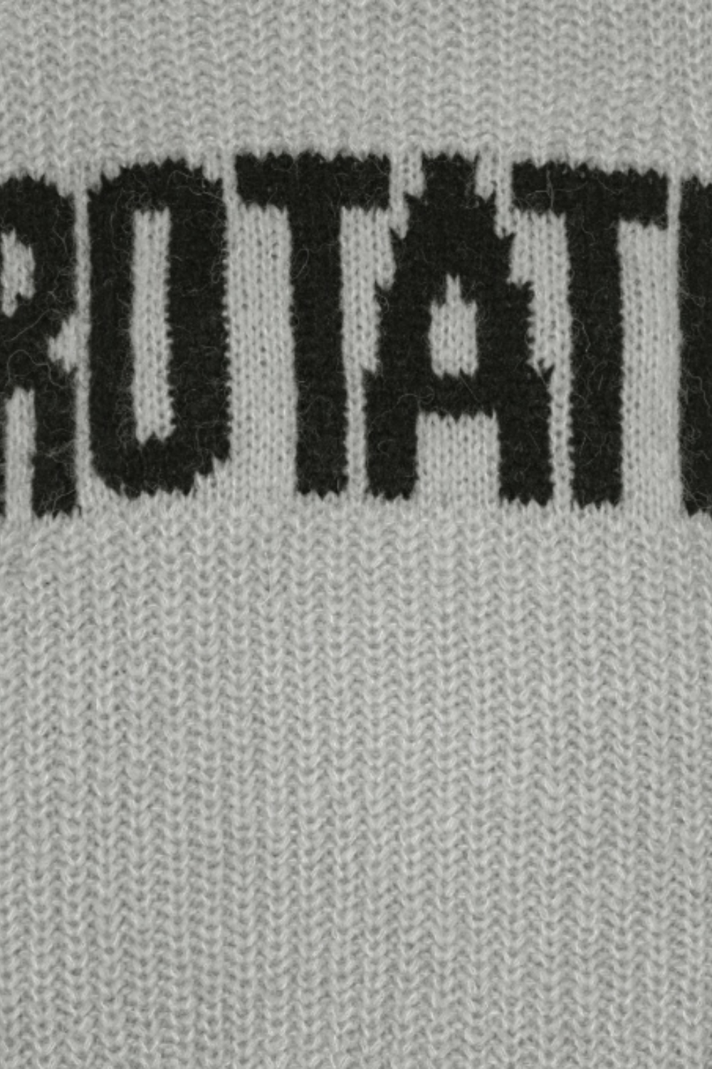 Knitted Logo Sweater - Alloy (Light Gray) - Rotate