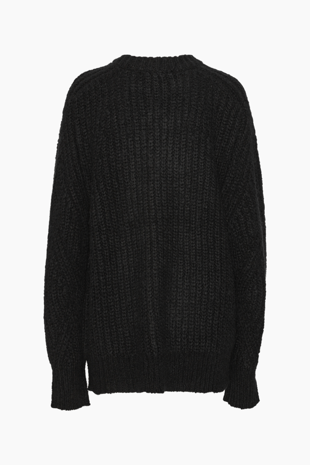 Knitted Logo Sweater - Black - Rotate