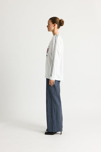 KorbinRS LS Tee - White - Résumé