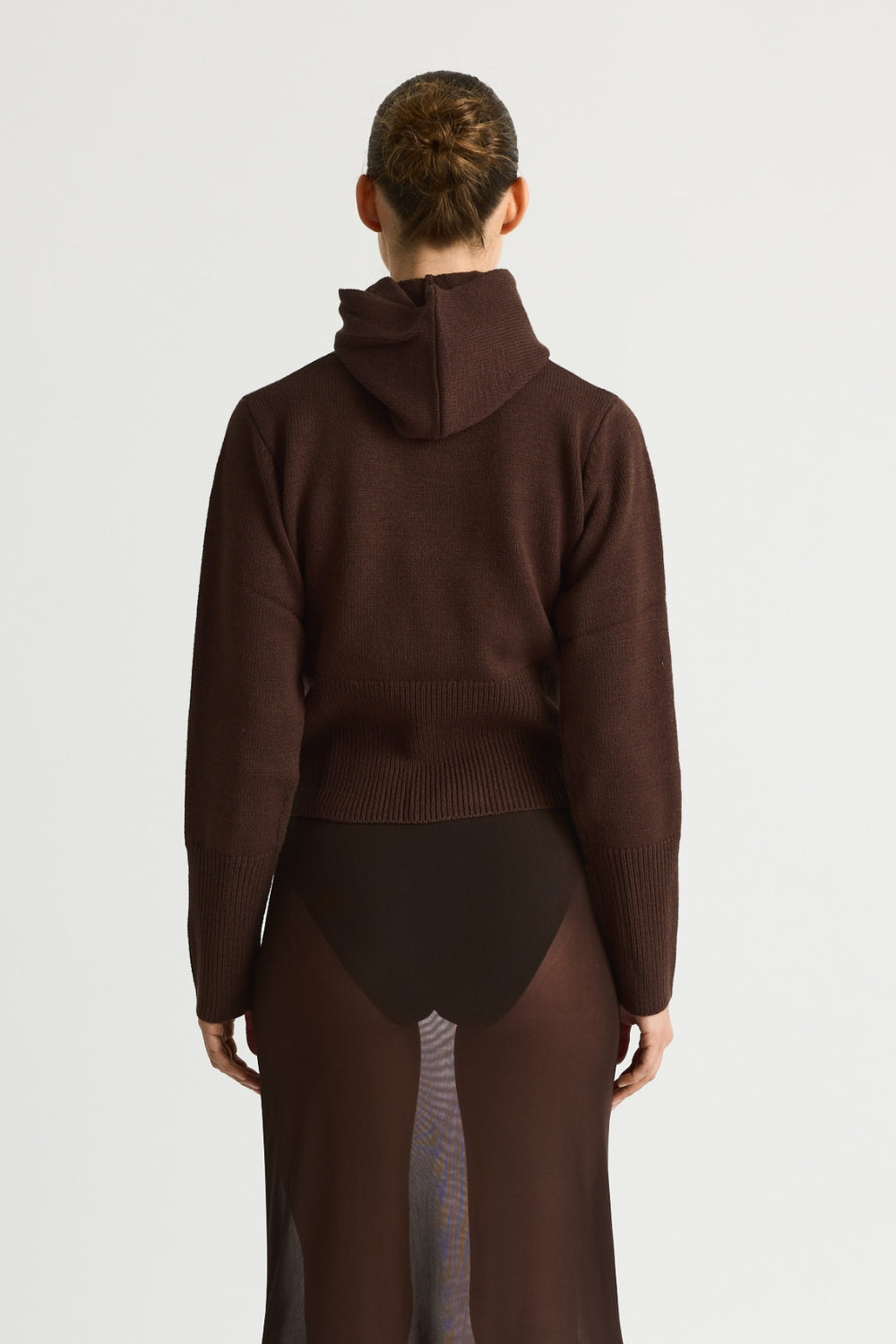 KoriRS Knit Hoodie - Dark Brown - Résumé
