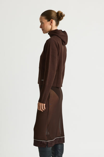 KoriRS Knit Hoodie - Dark Brown - Résumé