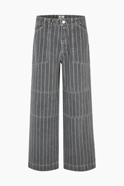 Krauer Jeans - Grey Stripe Denim - Mads Nørgaard