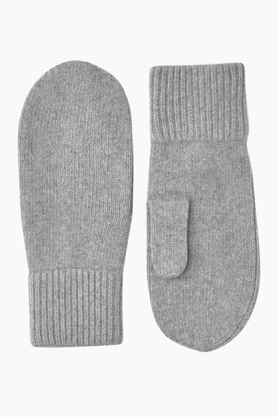 Ladies' Cashmere Mitt 2½ Bt - Light Grey - Hestra