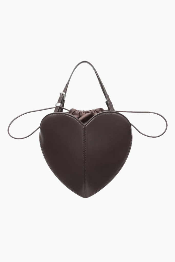 Leather Heart Bag - Molé - Rotate