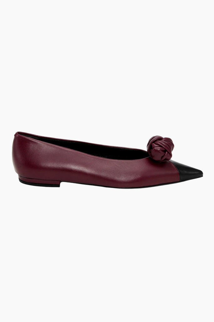 Leather Knot Ballerina - Catawba Grape Comb - Rotate