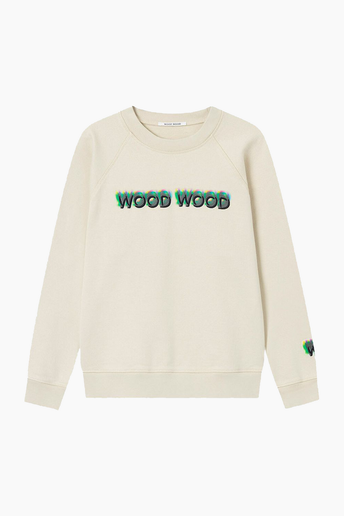 Leia Logo Sweatshirt - Soft Sand - Wood Wood