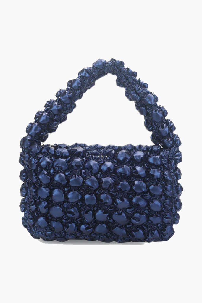 Leila Shoulder Bag - Metallic Blue - Silfen Studio